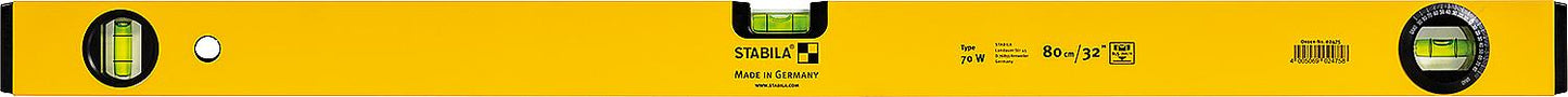 Wasserwaage Stabila Type 70W, 40cm, mit drehbarer Winkel-Libelle