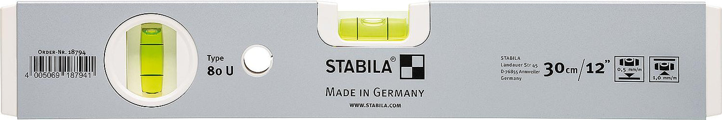 Niveau à bulle Stabila 80U 40 cm