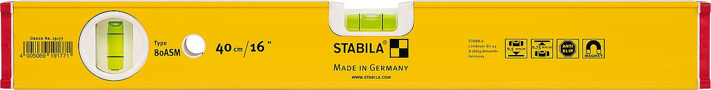 Wasserwaage Stabila Typ 80 ASM, 40cm