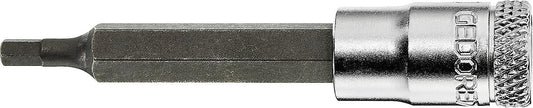 Schraubendrehereinsatz 1/4" Innen-Sechskant, metrisch, lang