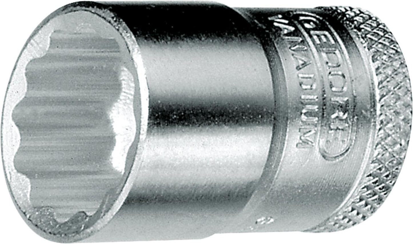 Douille GEDORE 3/8" 12 pans, courte, diamètre 6 mm, longueur 28 mm