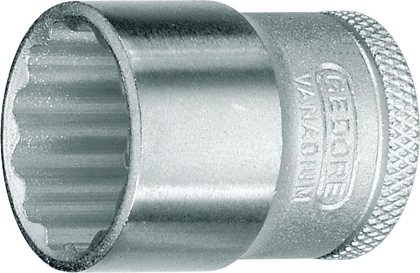 Douille GEDORE 3/8" 12 pans, courte, diamètre 6 mm, longueur 28 mm