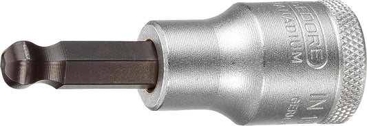 Schraubendrehereinsatz 1/2" Innen-Sechskant mit Kugelkopf, metrisch, kurz