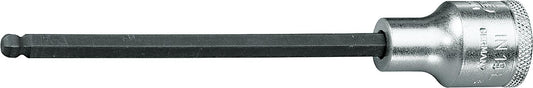 Schraubendrehereinsatz 1/2" Innen-Sechskant mit Kugelkopf, metrisch, lang