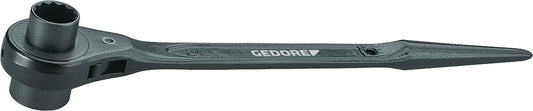 GEDORE steel construction ratchet double 6-point, type 29 19x22