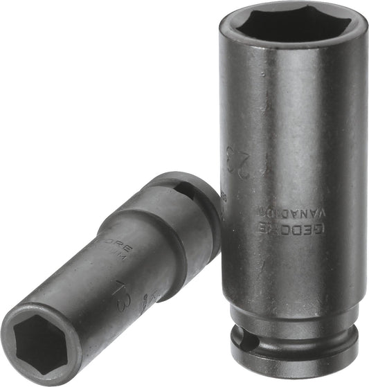 Kraftschraubereinsatz 1/2" 6-kant, metrisch, lang