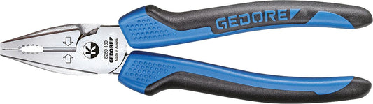 Pince universelle robuste avec poignée bi-matière, chromée, 8250