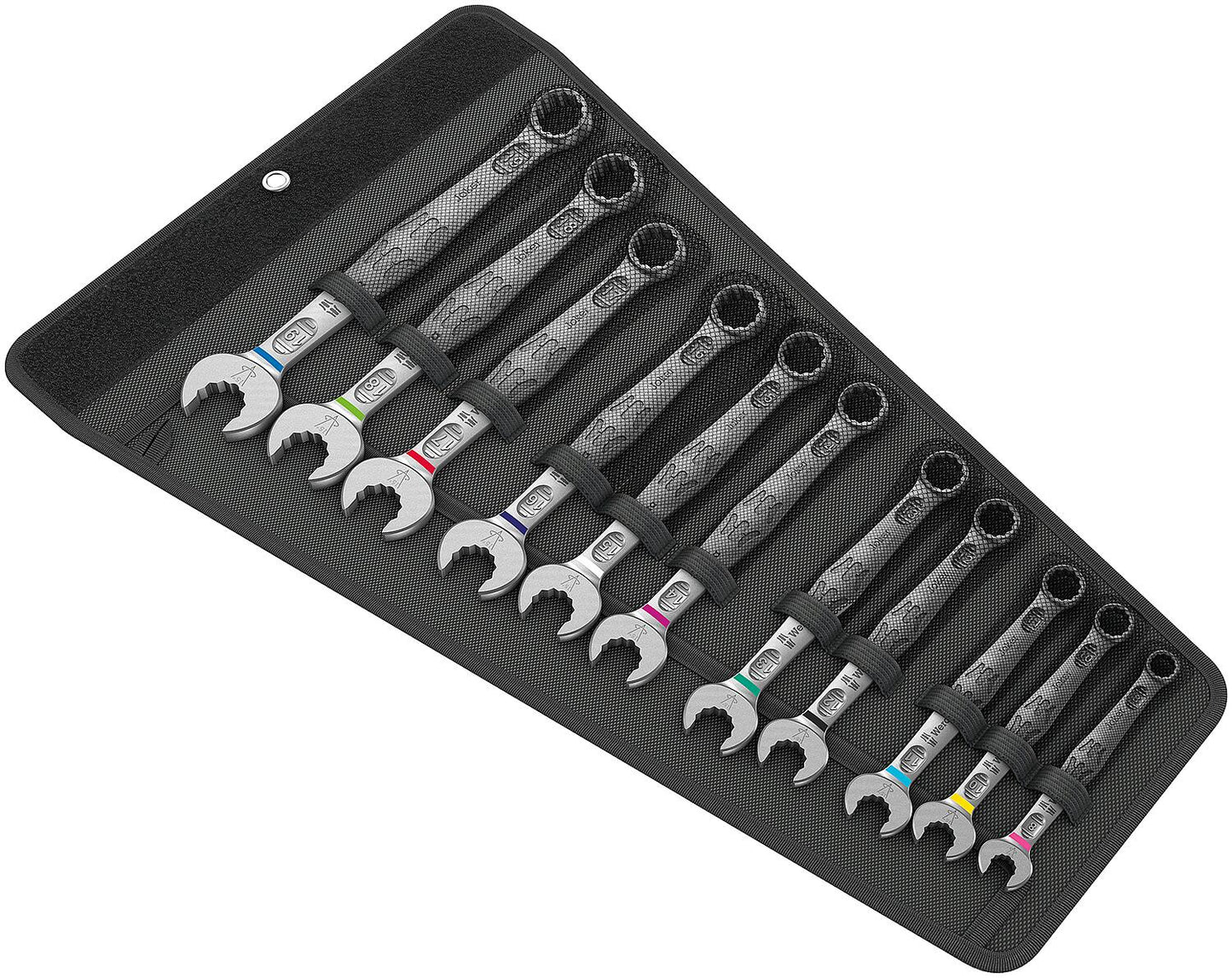 WERA 11-piece combination wrench set, sizes 8-19 mm