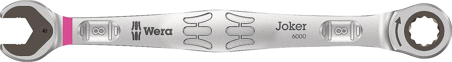 Wera 6000 Joker open-end/ring ratchet wrench, metric, 8.0 x 144 mm
