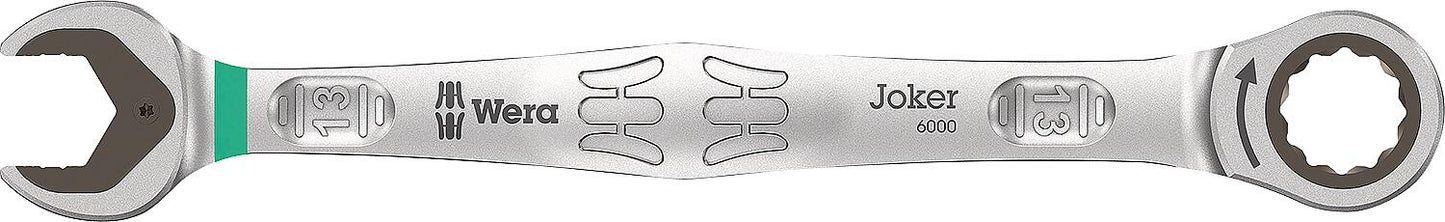 Wera 6000 Joker open-end/ring ratchet wrench, metric, 8.0 x 144 mm