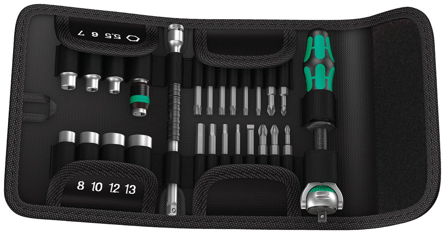 WERA Zyklop 26-piece socket wrench set 1/4"