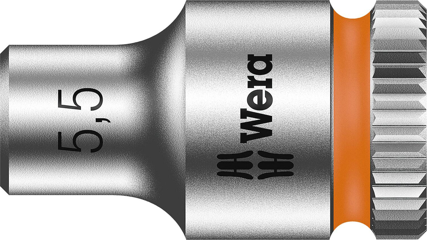 Wera 8790 HMA external hexagon socket wrench insert with 1/4" drive, metric, short, 4.0 x 23 mm