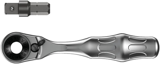 WERA 2-piece Zyklop Mini 1/4" bit reversible ratchet with bit adapter