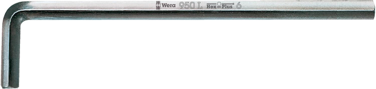 Innensechskant-Winkelschlüssel 950 L metrisch, gestellverchromt, Hex-Plus