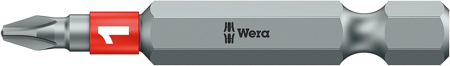Wera 851/4 BTZ Phillips bit with 1/4" drive, long, tough with BiTorsion zone, PH1 x 50 mm