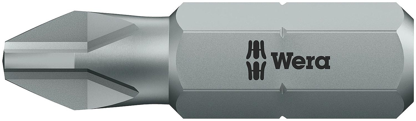 Wera 851/2 Z Phillips bit with 5/16" drive, short, tough, PH1 x 32 mm