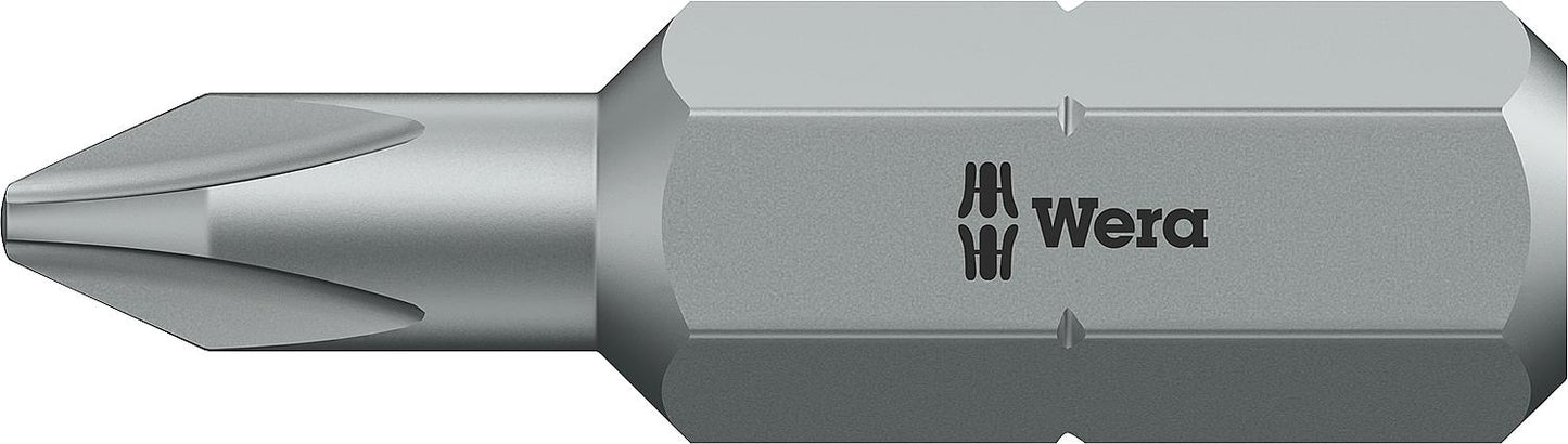 Wera 851/2 Z Phillips bit with 5/16" drive, short, tough, PH1 x 32 mm