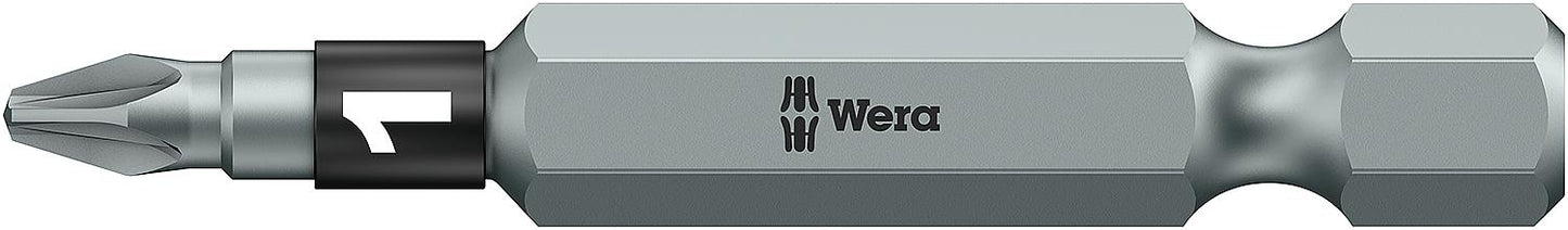 Wera 855/4 BTZ Pozidriv bit with 1/4" drive, long, tough with BiTorsion zone, PZ1 x 50 mm