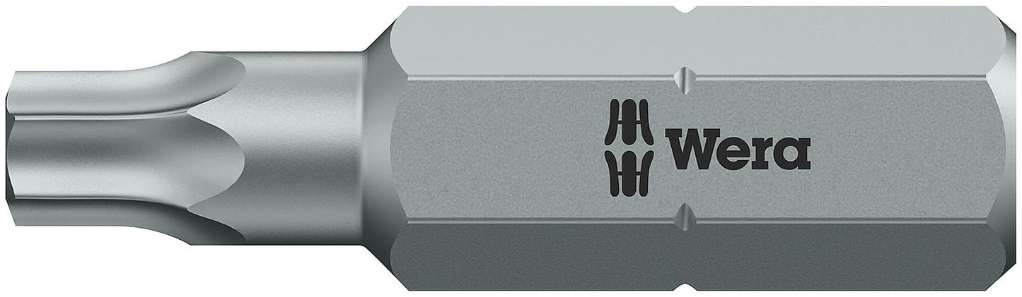 Wera 867/1 Torx® bit with 1/4" drive, short, tough, T10 x 25 mm