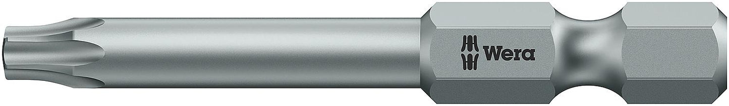Torx®-TH (with bore) bit Wera 867/4 Z TORX® BO with 1/4" drive, long, tough, T40H x 89 mm