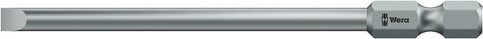Wera 800/4 Z slotted bit with 1/4" drive, metric, long, tough, SL3.0 x 0.5 x 50 mm