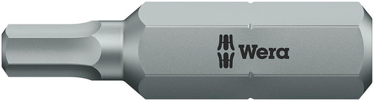 Wera 840/2 Z internal hexagon bit with 5/16" drive, metric, short, tough, Hex-Plus, SW 4.0 x 30 mm