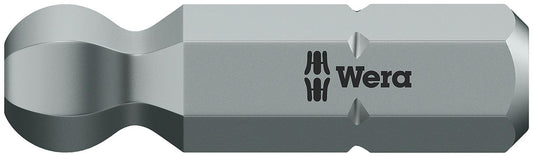 Wera 842/1 Z ball-head hex bit with 1/4" drive, metric, short, tough, 2.5 x 25 mm