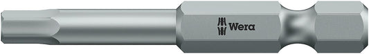 Wera 840/4 Z internal hexagon bit with 1/4" drive, metric, long, tough, Hex-Plus, SW 3.0 x 50 mm