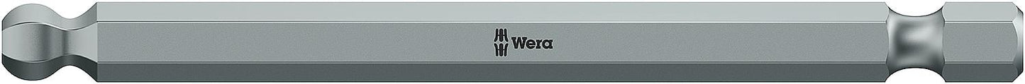Wera 842/4 ball-head hex bit with 1/4" drive, metric, long, tough, SW 3.0 x 89 mm
