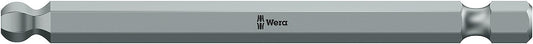 Wera 842/4 ball-head hex bit with 1/4" drive, metric, long, tough, SW 3.0 x 89 mm