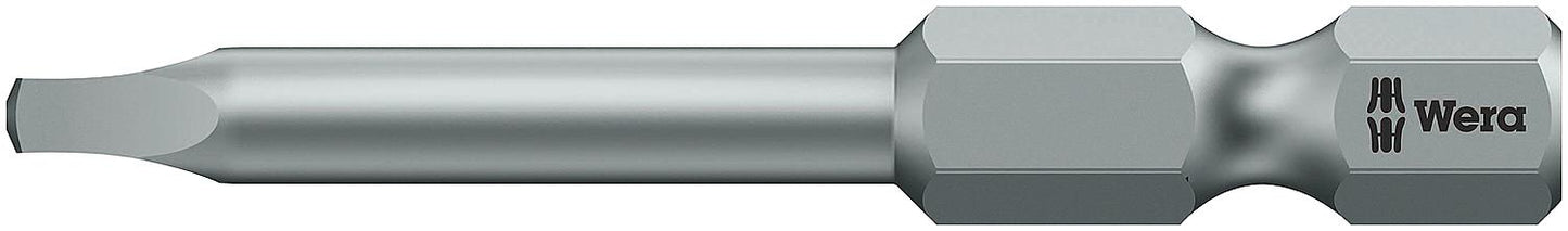 Wera 868/4 internal square drive bit, 1/4" drive, long, tough, #0 x 50 mm
