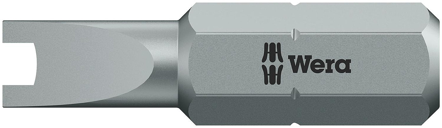 Wera 857/1 Z spanner bit with 1/4" drive, short, tough, 4 x 25 mm