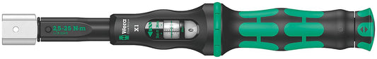 WERA torque wrench for 9x12mm insert tools, 2.5 - 25 Nm, length 283mm