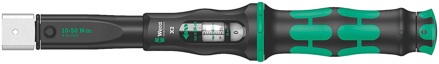 WERA torque wrench for 9x12mm insert tools, 2.5 - 25 Nm, length 283mm