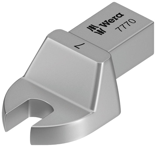 Wera 7770 insert open-end wrench, 9 x 12mm connection, form A, 7.0 mm wrench size