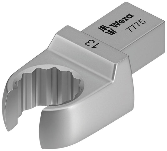 Insert ring wrench, open Wera 7775, 9 x 12mm connection, form A, SW 10.0 mm