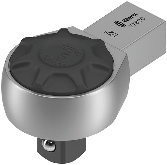 Wera 7782 C insert ratchet, 14 x 18 mm connection, reversible, push-button release, 1/2" drive