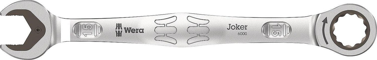 Wera 6000 Joker open-end/ring ratchet wrench, metric, 8.0 x 144 mm