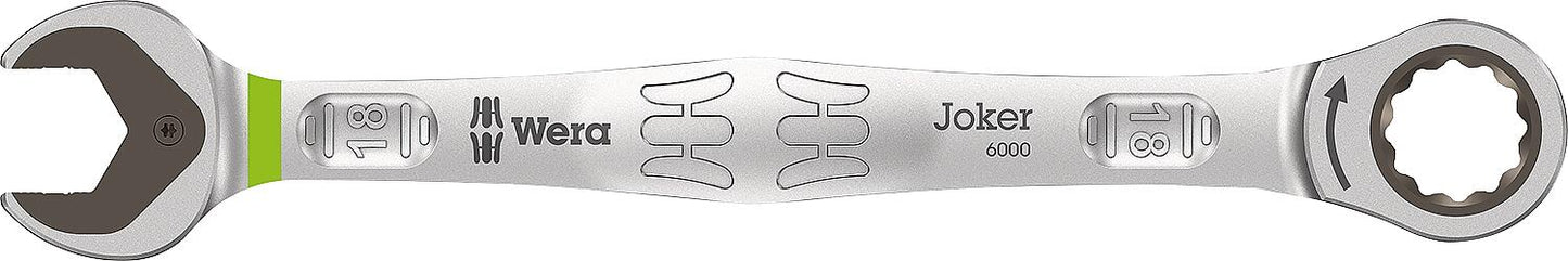 Wera 6000 Joker open-end/ring ratchet wrench, metric, 8.0 x 144 mm