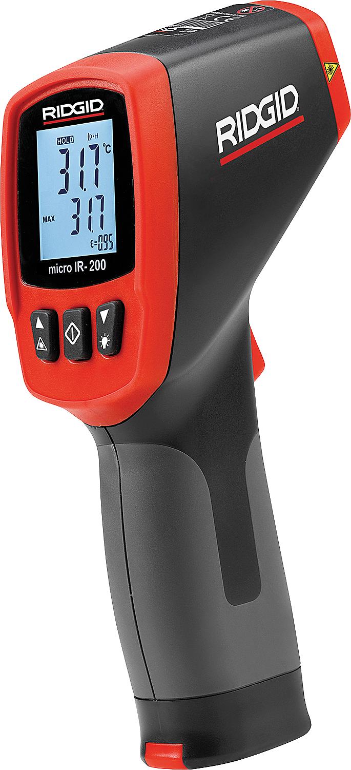 Ridgid IR-200 infrared thermometer, temperature range -50 to 1200°C
