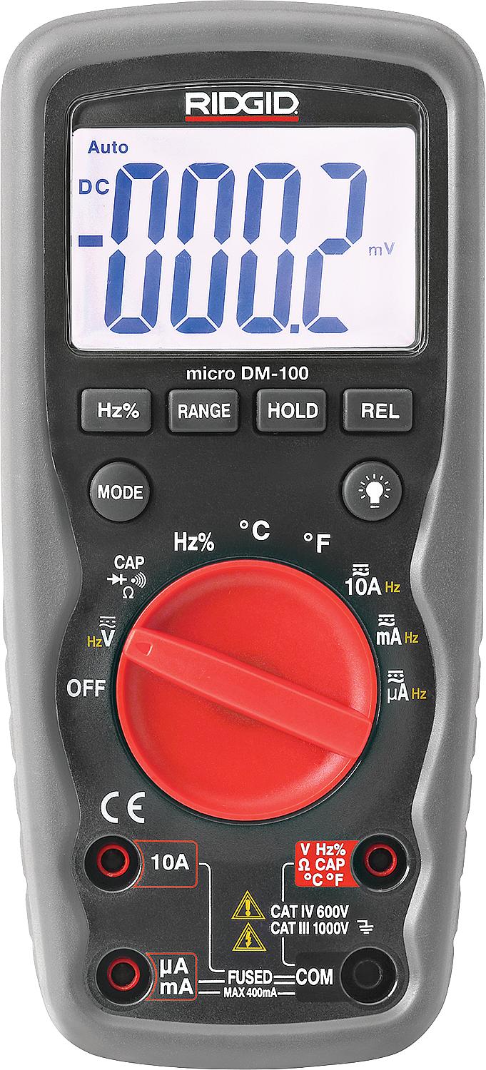 Multimeter Ridged DM 100, 11 functions, IP67