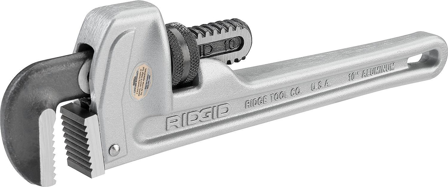 Clé à pipe droite en aluminium, plage de serrage maximale DN125 (5"), longueur 36" (900 mm).