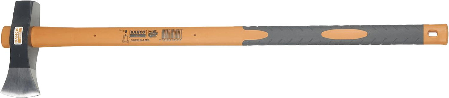 Splitting axe BAHCO LS-MERLIN-2.5, 900mm long, 3390g, ash handle, straight