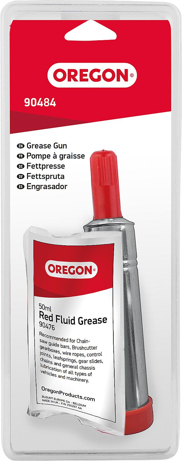Oregon grease gun for guide rails with grease
