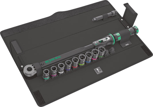 WERA 11-piece torque wrench set 1/2" 40-200 Nm