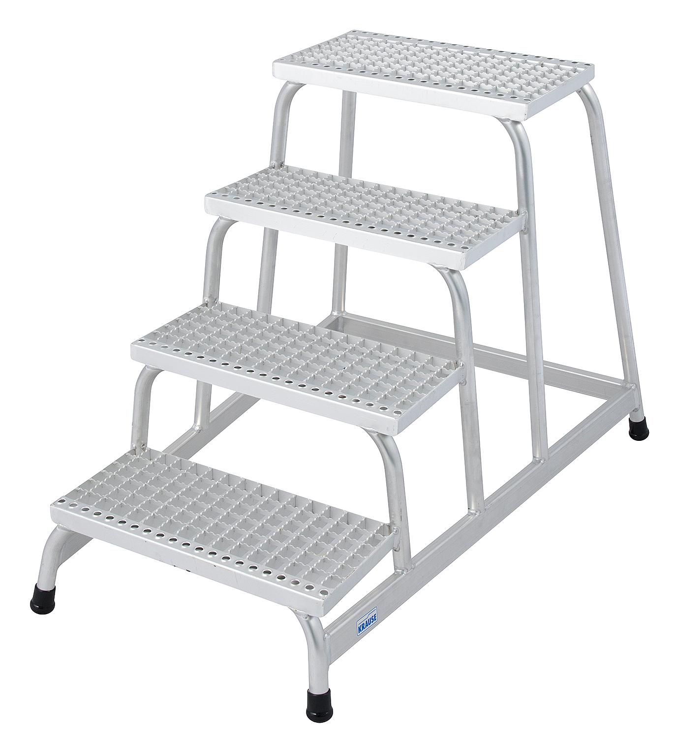 Montagetritt mit Gitterroststufen
