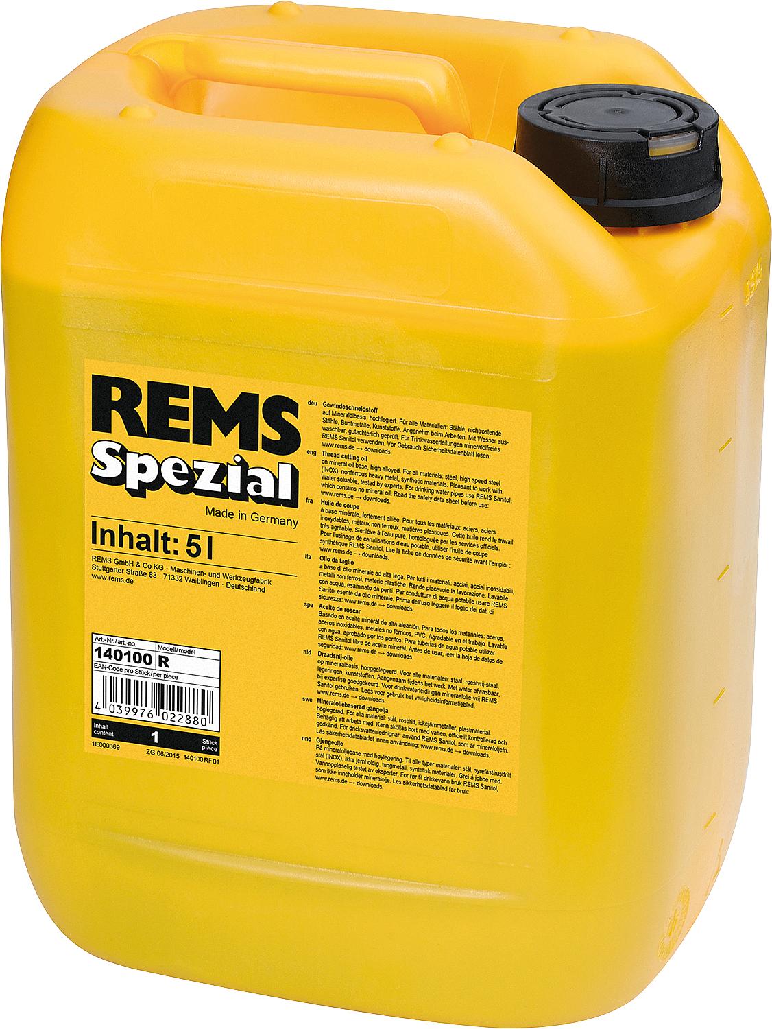 Huile spéciale pour filetage Rems