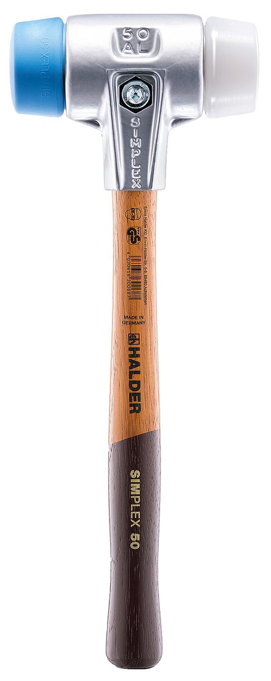 Marteau à embout souple SIMPLEX HALDER® avec boîtier en aluminium