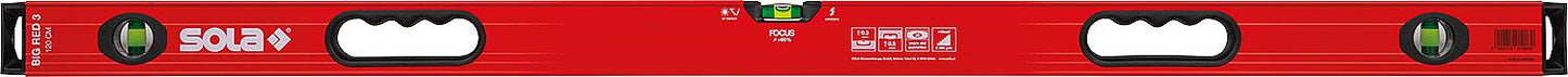 Aluminum spirit level model BIG RED 3 150 cm