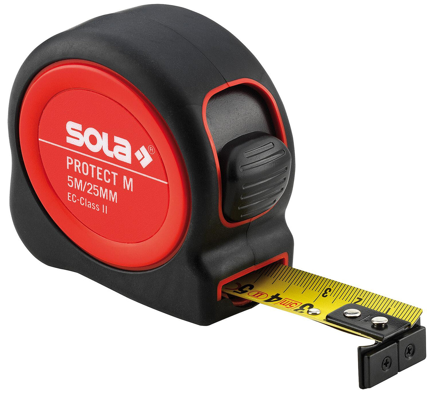 Roll tape measure Sola PROTECT M, PE M 525, 5 meters with magnetic end hook